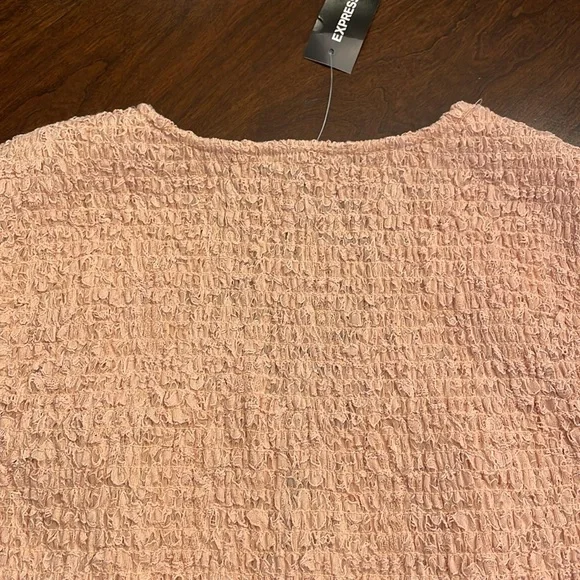 Blushing Lace Smocked Top by Express - Picture 8 of 16